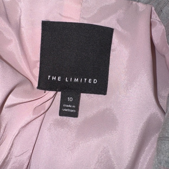 The Limited Light Gray/Pink Pinstripe Blazer - Picture 6 of 15